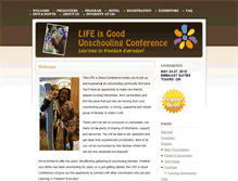 Tablet Screenshot of lifeisgoodconference.com